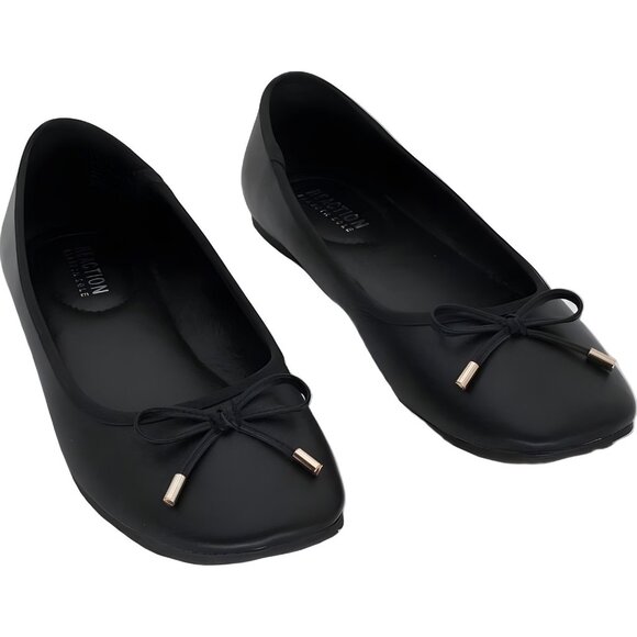 Kenneth Cole Reaction Elstree Ballet Flats Black Bow Slip-On Women's US 9M - Picture 1 of 6